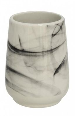 badezimmer-Tasse 8 x 10,5 cm Keramik weiß