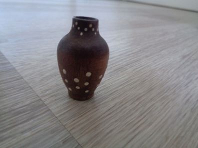 Vase Miniatur für Setzkasten oder Puppenstube bauchig 3,5cm