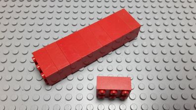 Lego 10 Basic Steine 2x3 hoch Rot 3002 Legos haben Kratzer