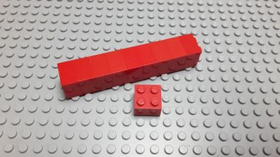 Lego 10 Basic Steine 2x2 hoch Rot 3003 Set 70750 6166 5932 71016