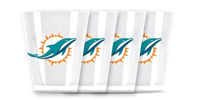 NFL Miami Dolphins 4er Set Shot Gläser Schnaps Glas Schnapsglas 4 Stück