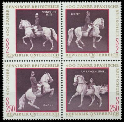 Österreich 1972 Block 2 VBa postfrisch Viererblock X24F4E6