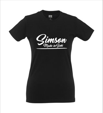 Simson - Made in Suhl I Fun I Lustig I Sprüche I Girlie Shirt