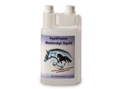 Vetripharm EquiPower Elektrolyt Liquid 1 Liter Ergänzungsfuttermittel für Pferde