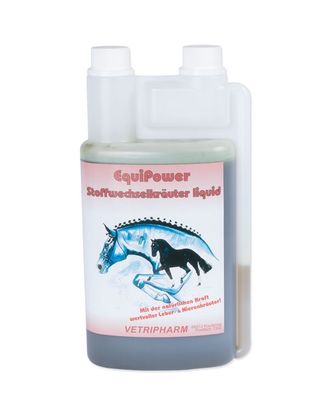 Vetripharm EquiPower Stoffwechselkräuter liquid Ergänzungsfuttermittel für Pferde ...
