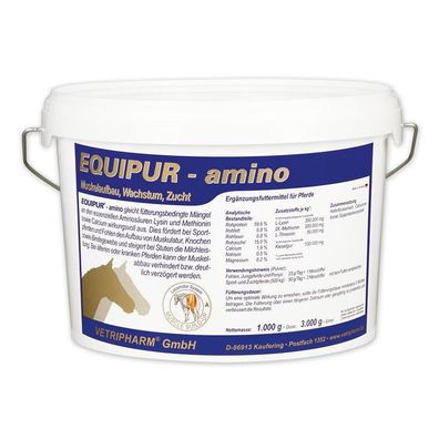 Vetripharm Equipur AMINO 3000g Ergänzungsfuttermittel für Pferde