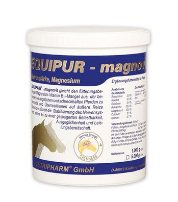 Vetripharm Equipur Magnovit 1000g Ergänzungsfuttermittel für Pferde