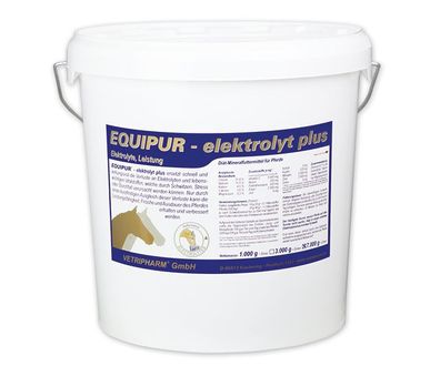 Vetripharm Equipur Elektrolyt PLUS 7000g Diät-Mineralfuttermittel für Pferde