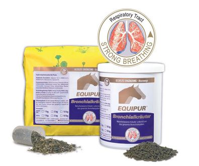 Vetripharm Equipur Bronchialkräuter "Pellets" Ergänzungsfuttermittel für Pferde
