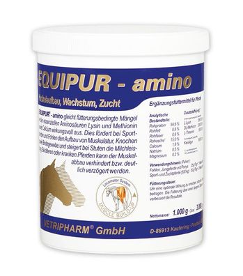 Vetripharm Equipur AMINO 1000g Ergänzungsfuttermittel für Pferde
