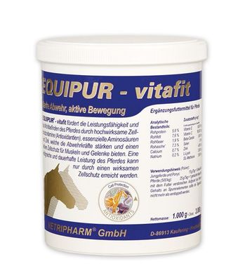 Vetripharm Equipur Vitafit 1000g Ergänzungsfuttermittel für Pferde