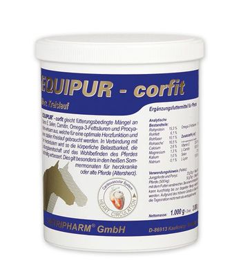 Vetripharm Equipur CORFIT 1000g Ergänzungsfuttermittel für Pferde