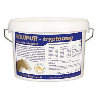 Vetripharm Equipur Tryptomag 3000g Ergänzungsfuttermittel für Pferde
