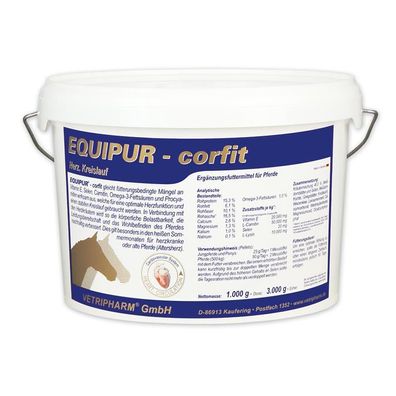 Vetripharm Equipur CORFIT 3000g Ergänzungsfuttermittel für Pferde