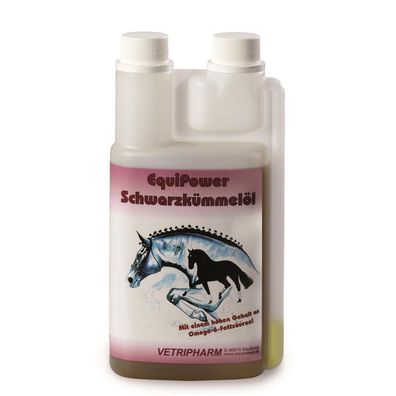 Vetripharm EquiPower Schwarkümmelöl Ergänzungsfuttermittel für Pferde 500ml