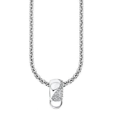 s. Oliver Jewel Damen Charm Kette Collier Silber Zyrkonia SOCHB/32 - 420297 NEU