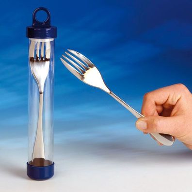 Knork, Messer und Gabel vereint, Alltargshilfe beim Essen mit Einschränkungen
