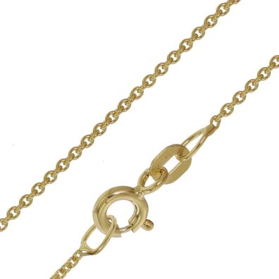 trendor Schmuck Halskette für Anhänger Gold 585/ 14K Rundanker-Kette 1,1 mm 39708