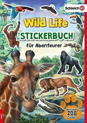 Schleich® Wild Life™ Stickerbuch für Abenteurer Safari Tiere über 200 Sticker