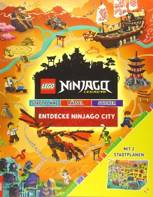 LEGO® Ninjago® – Entdecke Ninjago City Stadtpläne Rätsel Sticker Zeitschrift