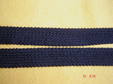 Borte schöne Wollborte Trachtenborte Hutband marine 2,3 cm breit je 1 Meter