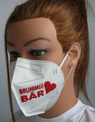 1x FFP2 Maske Deutsche Herstellung CE zertifiziert - Brumm (i) Bär
