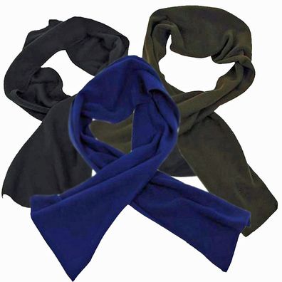 Pro Company Fleece-Schal Winterschal 160 x 25 cm unisex Farbe schwarz, blau, oliv