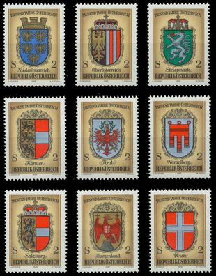 Österreich 1976 Nr 1522-1530 postfrisch X255AD2