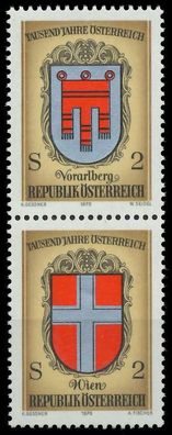 Österreich 1976 Nr 1522 30 SZdf postfrisch SENKR PAAR X255AE2