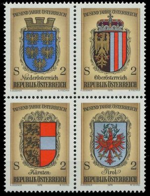 Österreich 1976 Nr 1522 30 VBa postfrisch Viererblock X255B26