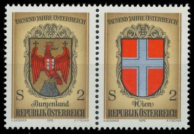 Österreich 1976 Nr 1522 30 WZdf postfrisch WAAGR PAAR X255B2A