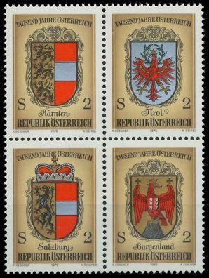 Österreich 1976 Nr 1522 30 VBc postfrisch Viererblock X255B4E