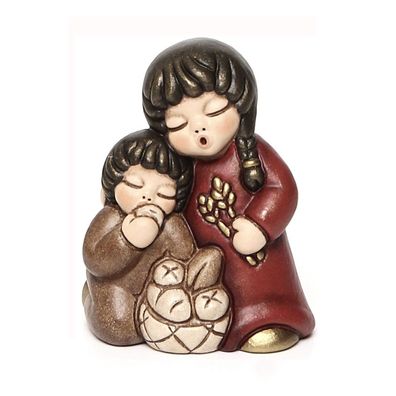 THUN Casa - Klassische KRIPPE »Kinderpaar mit Brot 6,2 cm h rot«