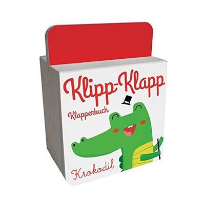 Klipp-Klapp-Klapperbuch Krokodil Yoyo books Papp-Bilderbuch stabil NEU