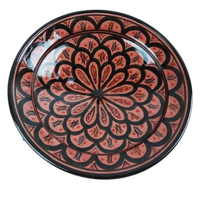 Orientalischer Keramik Teller handbemalt marokkanische Schüssel Wandteller "groß"