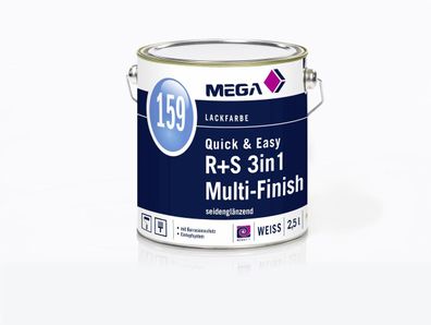 MEGA 159 Quick & Easy R + S 3in1 Multi-Finish 2,5 Liter weiß