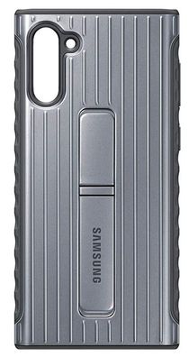 Original Samsung Galaxy Note 10 Protective Standing Cover Schutzhülle Silber OVP