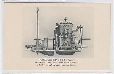62651 Ak Hanomag Hannover Linden Lloyd Schiffs Motor um 1920