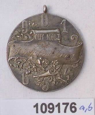 Medaille 900er Silber Klubmeister Kegelklub Wolkenschieber 1926 (109176)