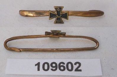 hübsche Patriotika Brosche mit Eisernem Kreuz 1914 (109602)