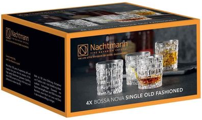 Nachtmann Vorteilsset 4 x 4 Glas/ Stck SOF 632/14 Bossa Nova 103038 und Geschenk ...