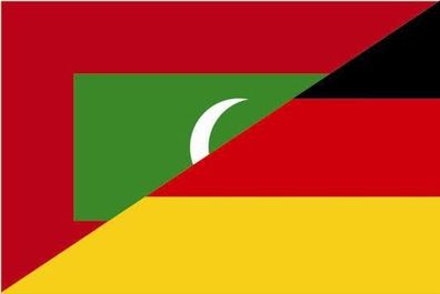 Fahne Flagge Malediven-Deutschland Premiumqualität