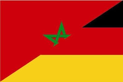 Fahne Flagge Marokko-Deutschland Premiumqualität