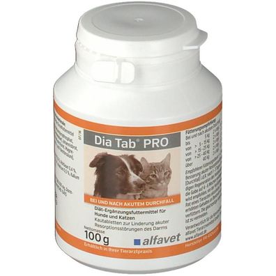 Alfavet Dia Tab® PRO 50 Kautabletten Probiotikum für Hunde und Katzen