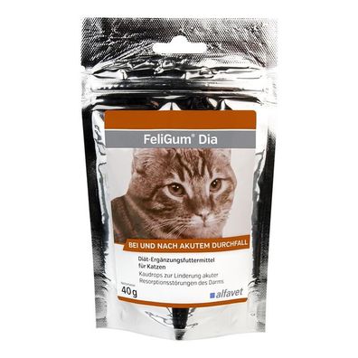 Alfavet FeliGum® DIA 40g Ergänzungsfuttermittel für Katzen