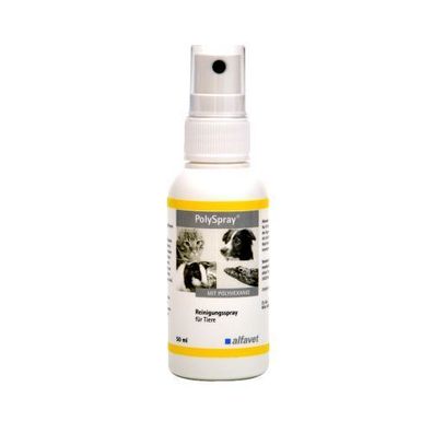 Alfavet PolySpray® 50ml Reinigungsspray für Hunde, Katzen, Nager und Reptilien