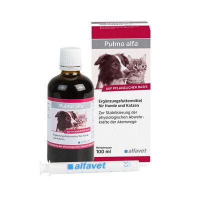 Alfavet Pulmo alfa® 100ml Ergänzungsfuttermittel für Hunde