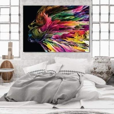 Wandbild | Modern | Abstrakt | Gesicht | Kopf | Frau | XXL Bilder | Leinwand