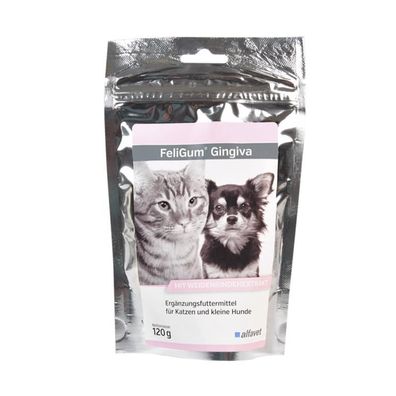 Alfavet FeliGum® Gingiva 120g Ergänzungsfuttermittel für Katzen und kleine Hunde