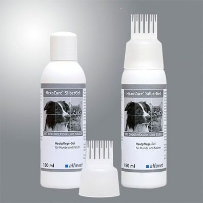 Alfavet HexoCare® SilberGel 150ml Hautpflege-Gel für Hunde und Katzen